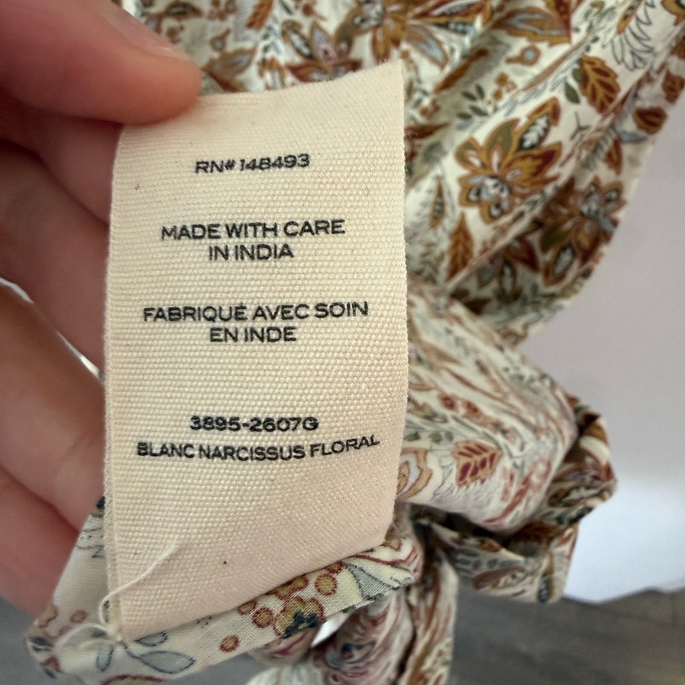 Doen Brown and Cream Floral Maxi Dress - Picture 5 of 7